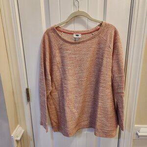 Sweater with gold threading